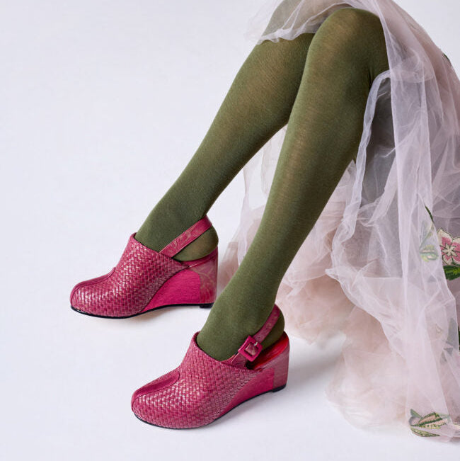 Ladies Merino Tights | Luxe Olive
