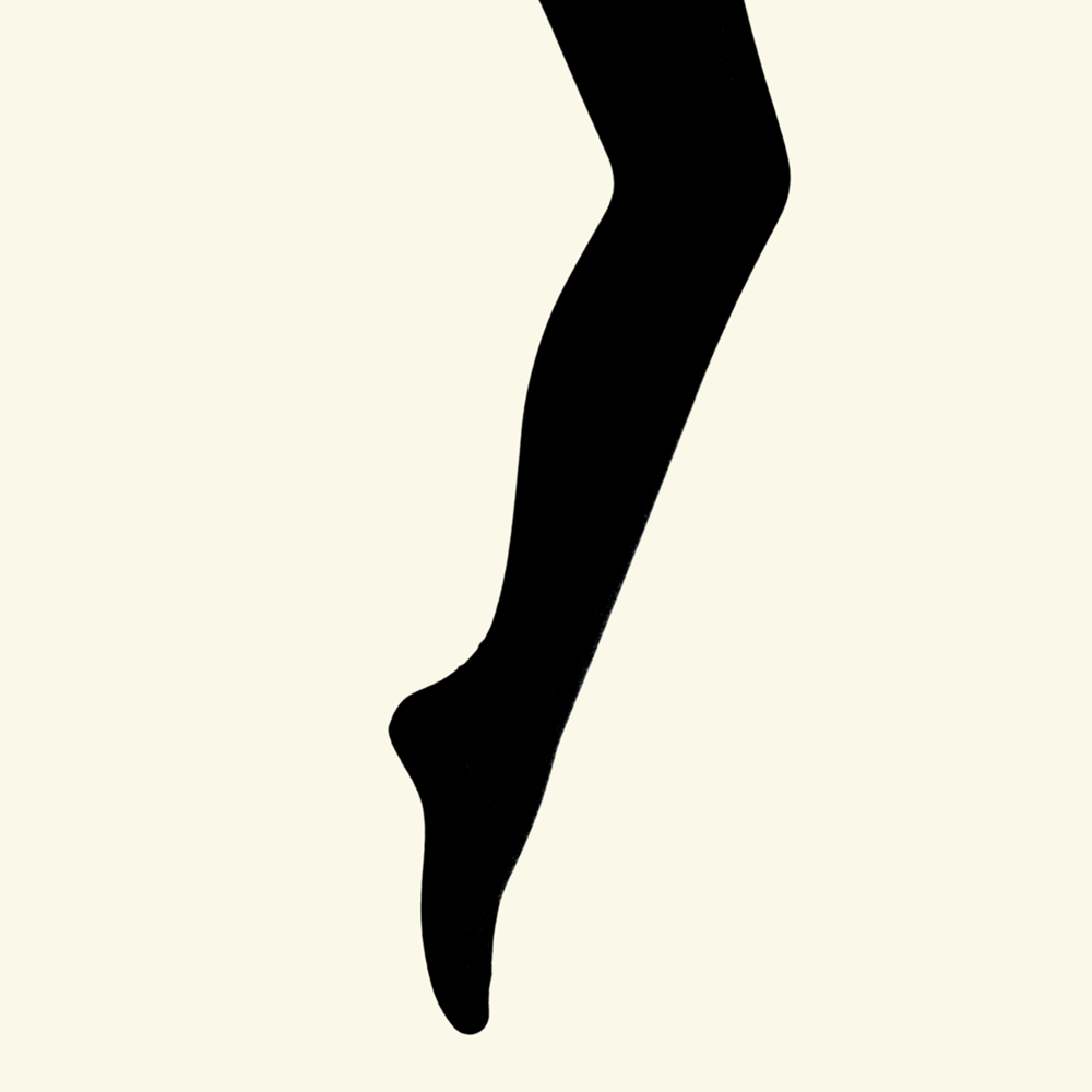 Ladies Merino Tights | Flat Black