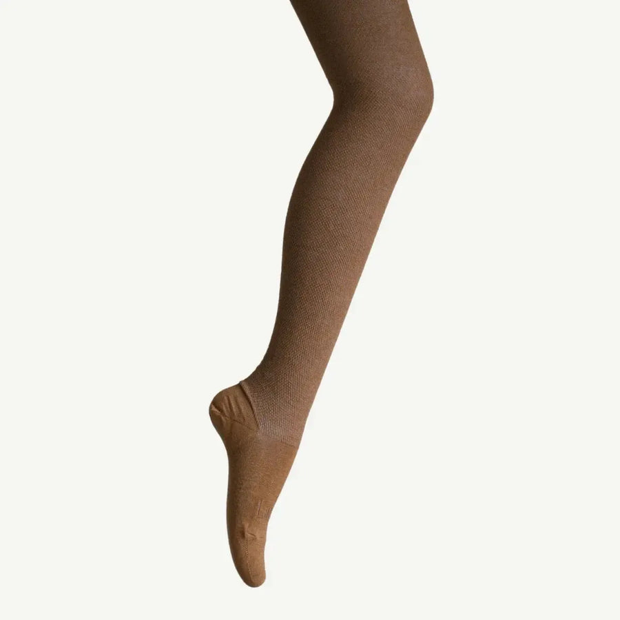 Ladies Merino Tights | Walnut