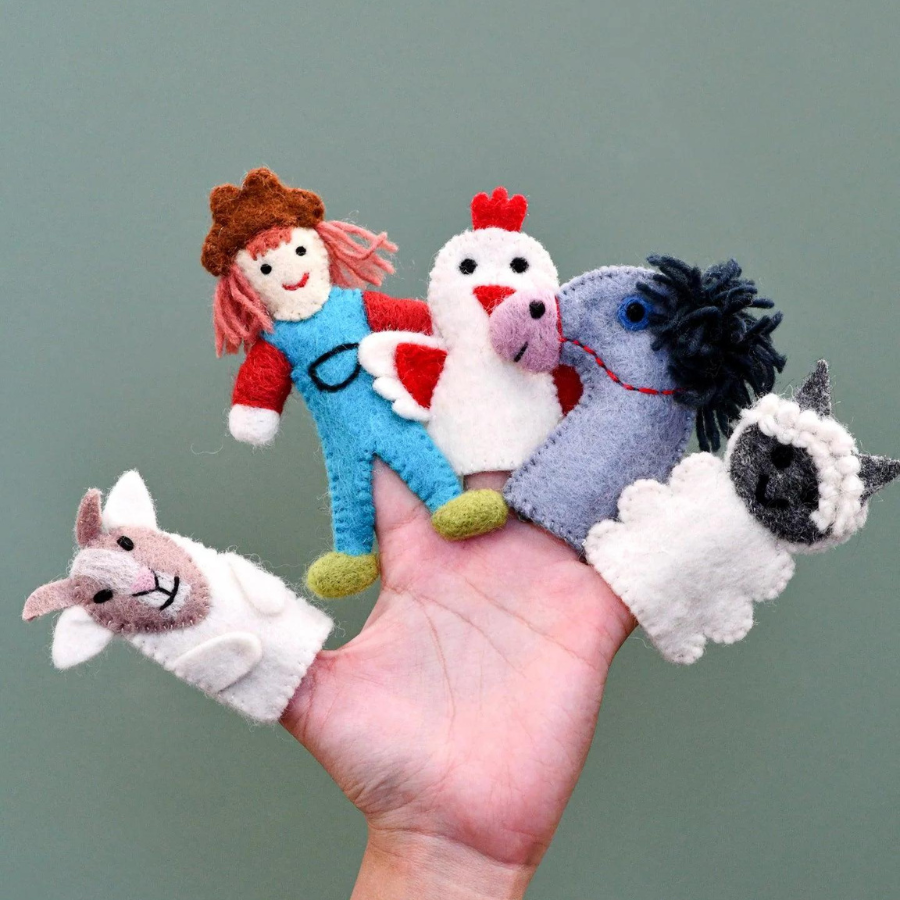 Finger Puppet Set | Mrs MacDonald - Stina's Style