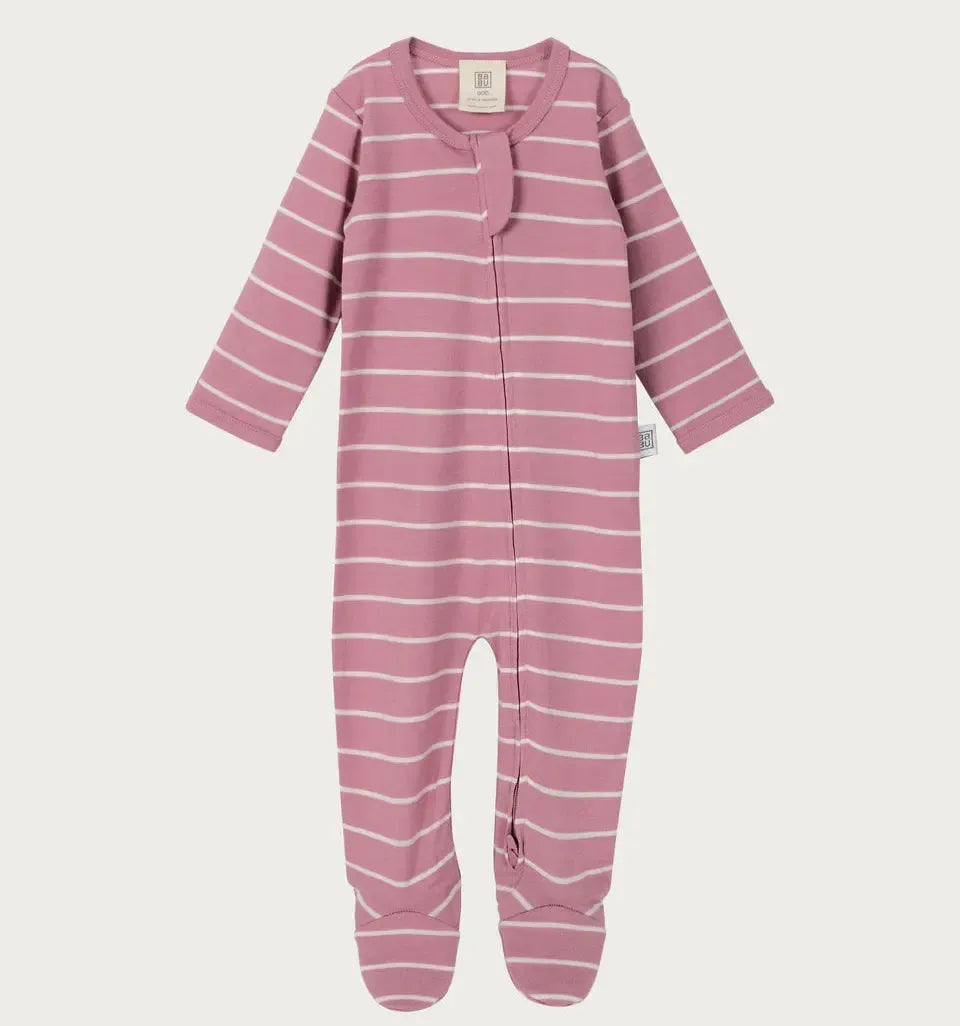 Merino Footed All in One | Blossom Stripe