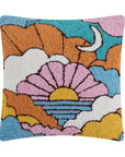 Wool Hook Cushion | Sunset Skyscape