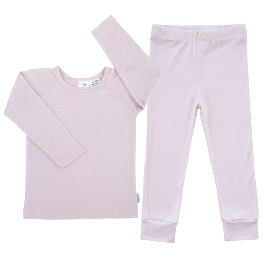 Organic Merino Pyjama Set | Pale Pink