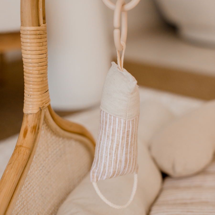 Rattan Play Gym Bundle | 100% Wool Filled | Lined Linen