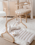 Rattan Play Gym Bundle | 100% Wool Filled | Lined Linen