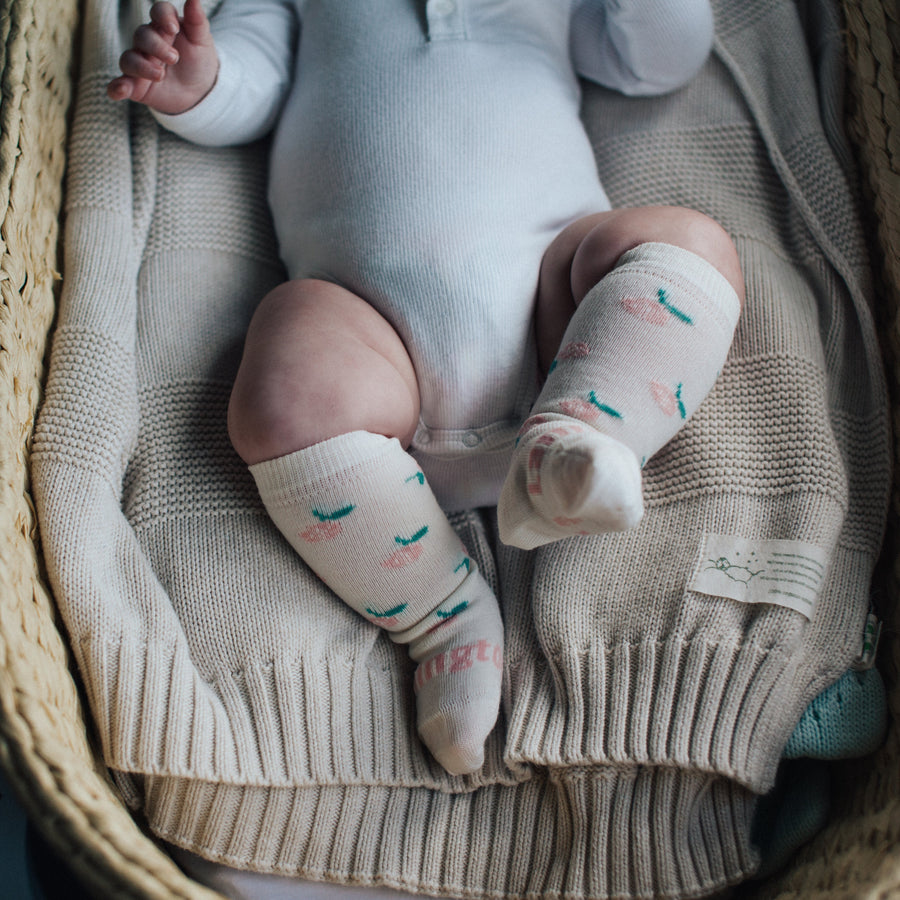 Baby & Kids Knee High Socks | Rosie - Merino & Me