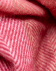 Recycled Wool Full Size Blanket | Pink Herringbone Block Check [PREORDER DUE 1ST DEC] (Copy)