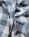 Lambswool Baby Blanket | Slate Gingham