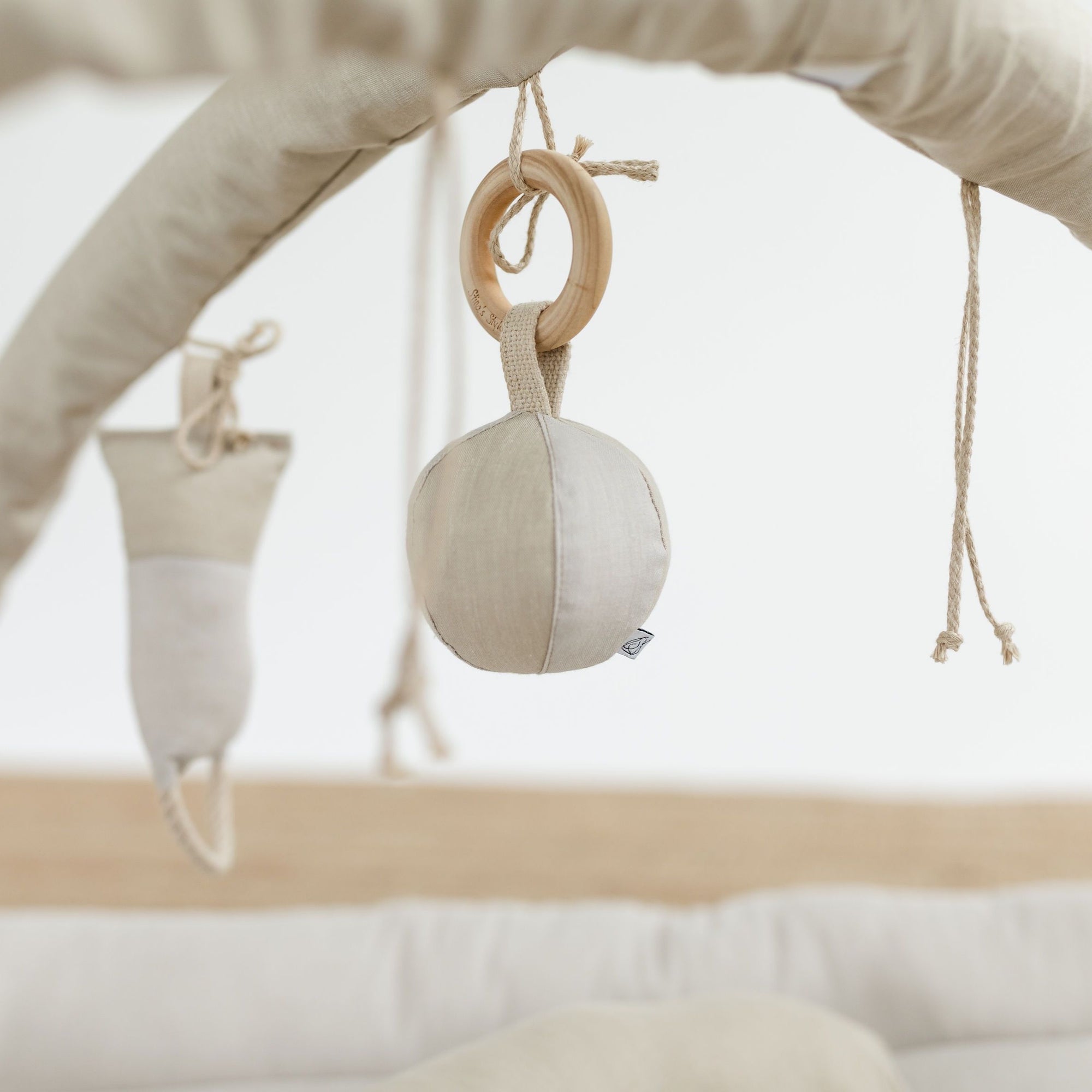 Activity Play Mat | Natural Linen &amp; Wool