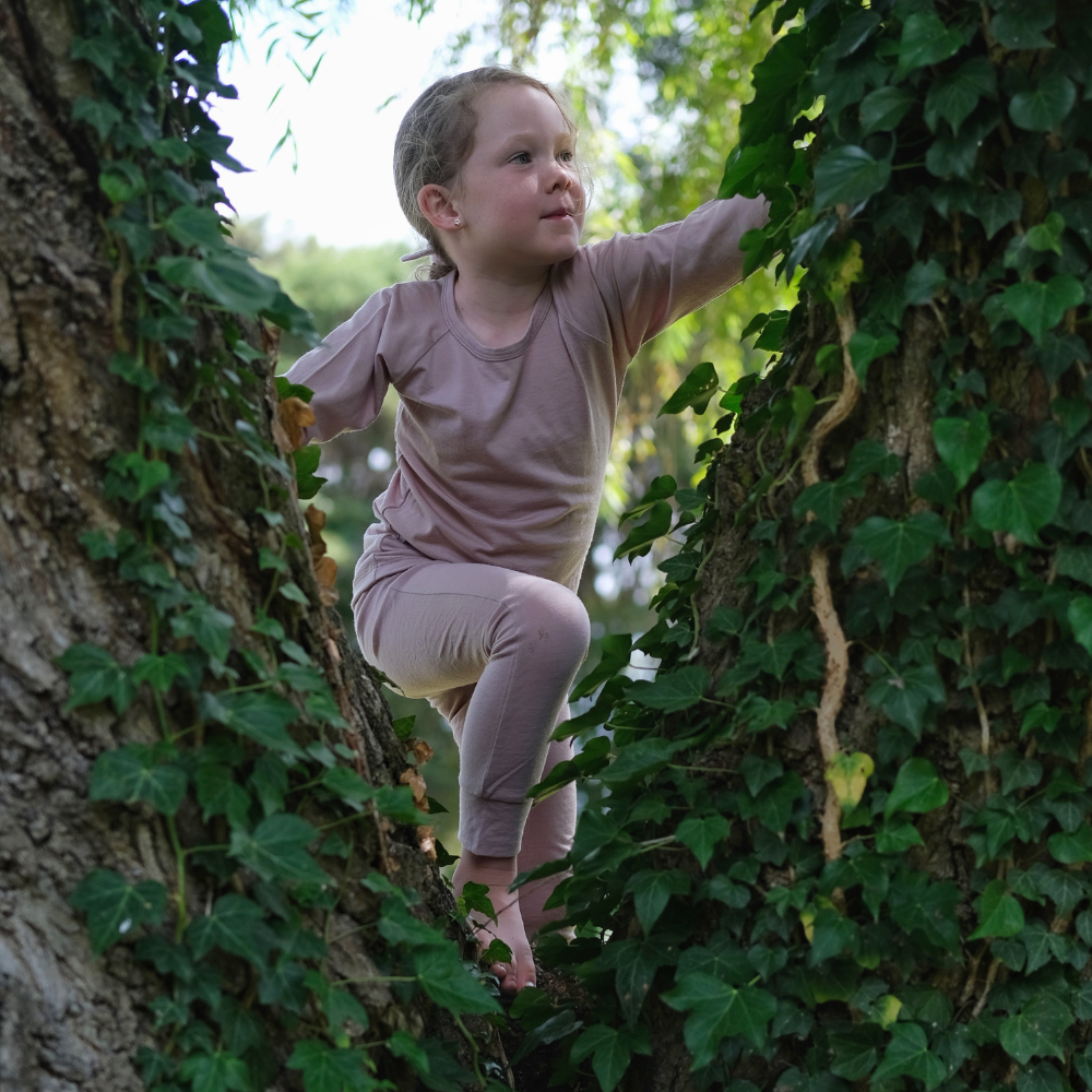 Merino Leggings | Blush - Merino & Me