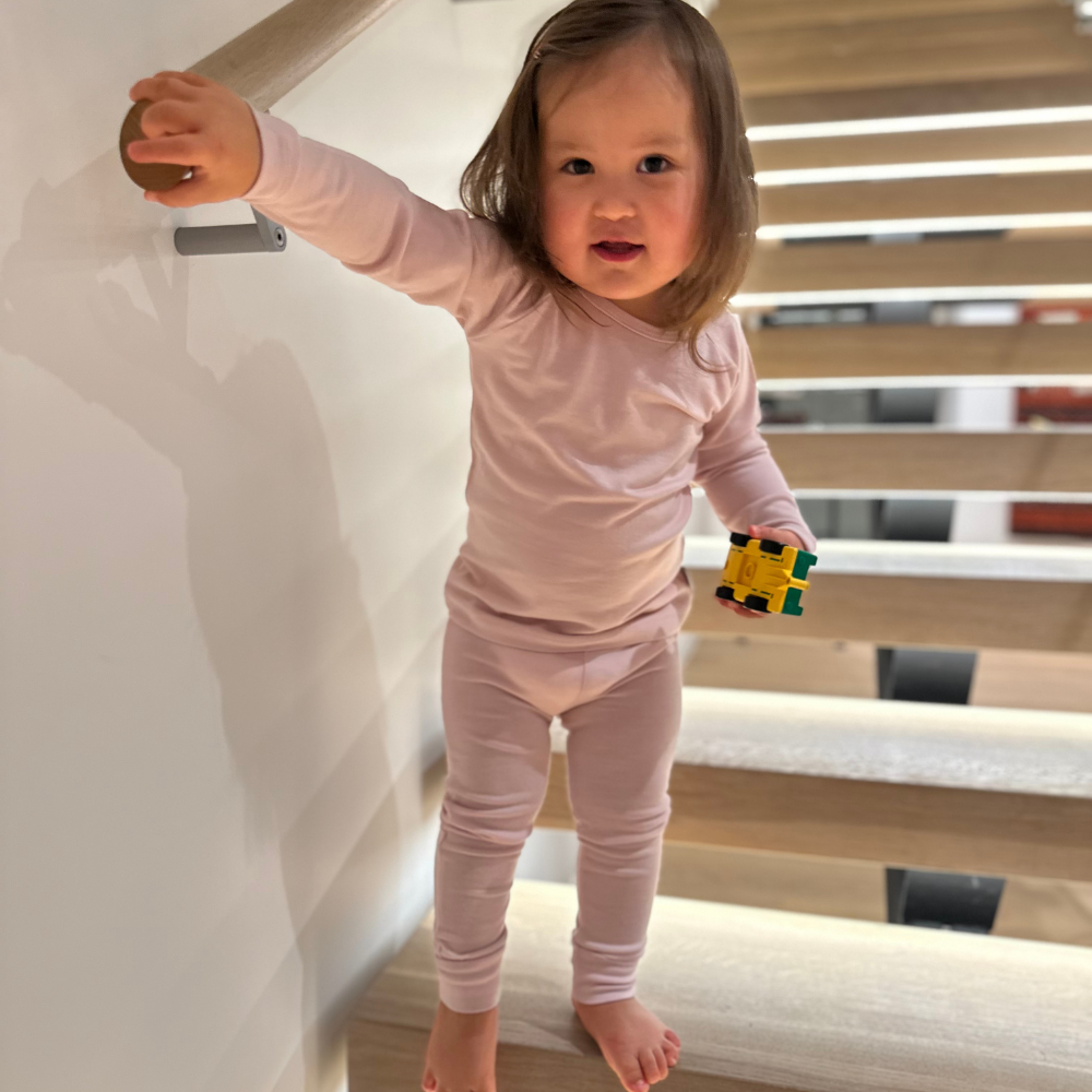 Organic Merino Pyjama Set | Pale Pink - Merino & Me