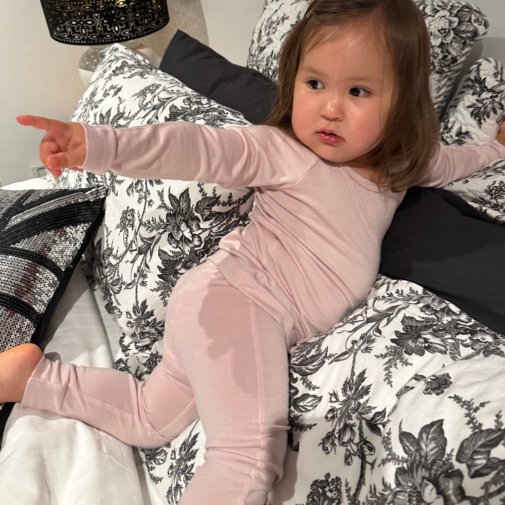 Organic Merino Pyjama Set | Pale Pink - Merino & Me