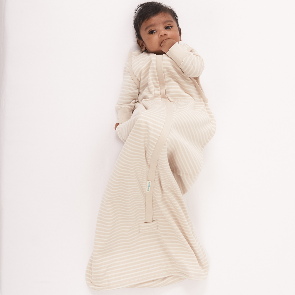 Three Season Mid-Weight Sleep Sack | Dune Stripe - Merino & Me