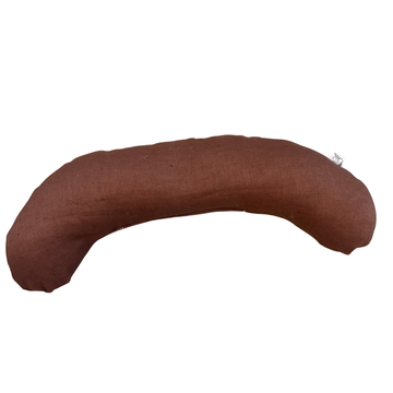 Tummy Time Pillow | Chocolate Linen & Wool