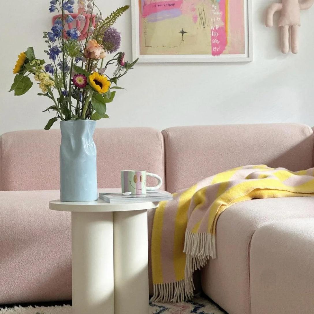 Candy Wrap Blanket | Yellow Pink - Merino & Me