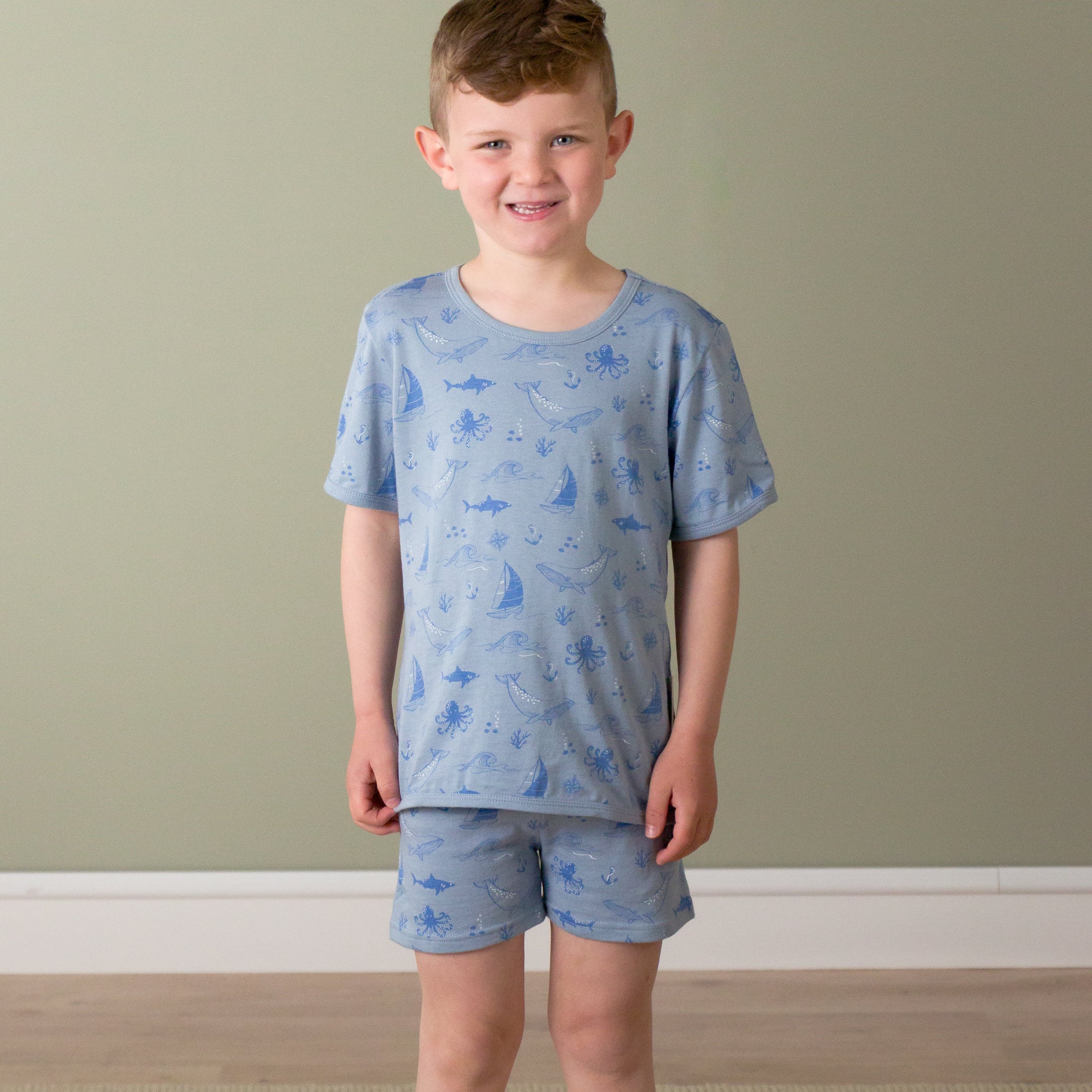 Summer Pyjama Set | Glacier Sail Away