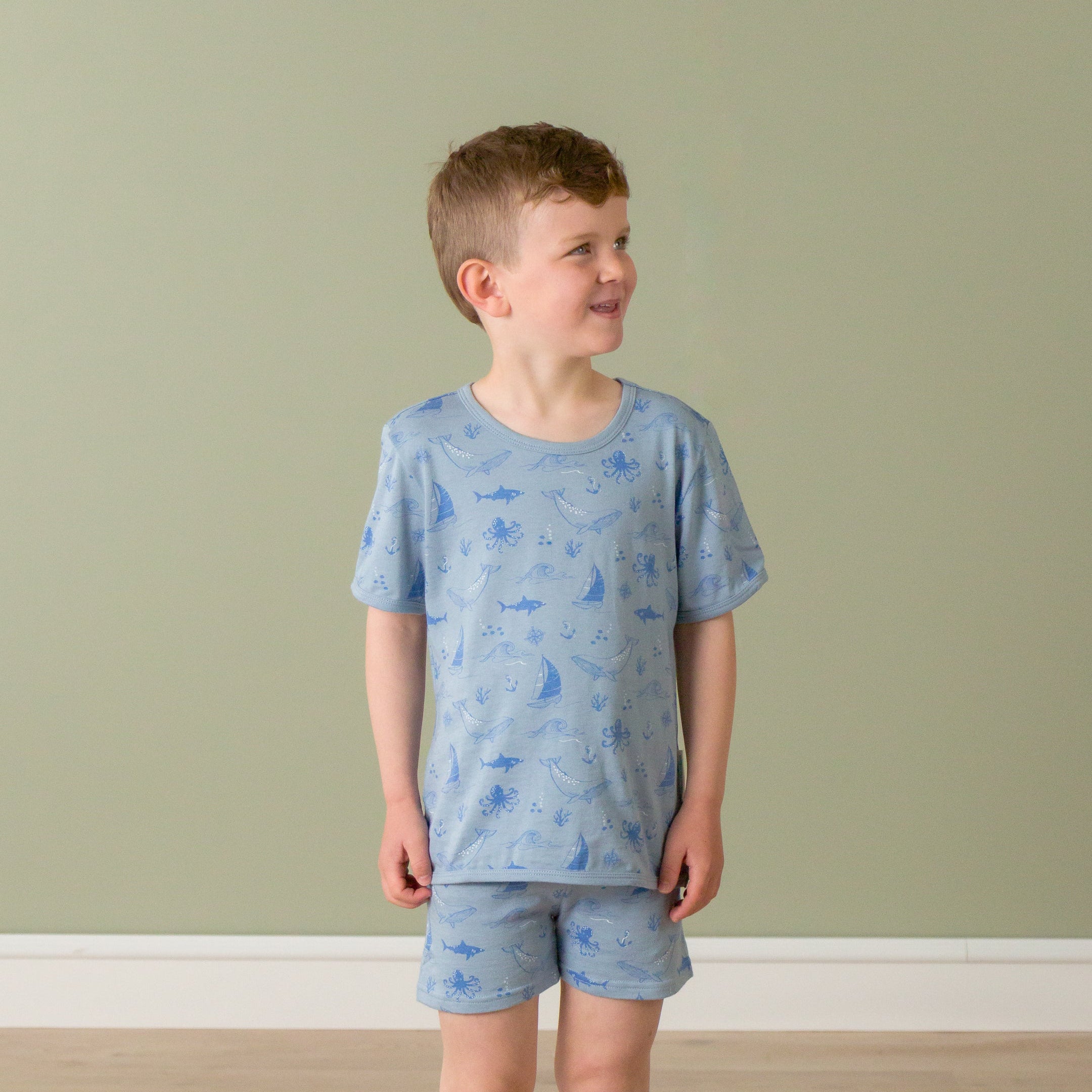 Summer Pyjama Set | Glacier Sail Away