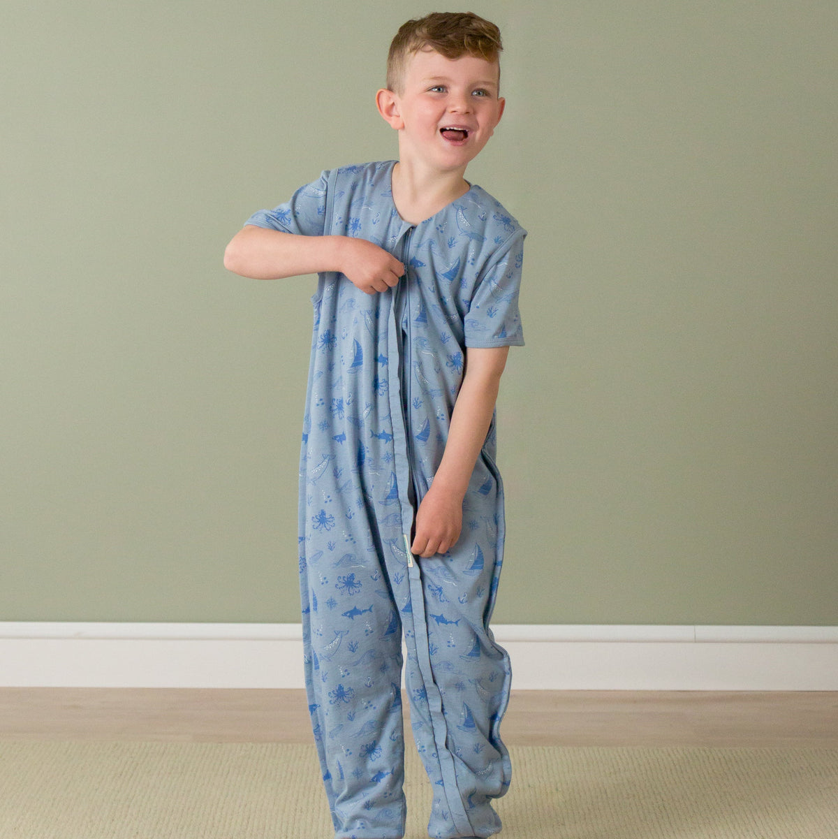Three Season Mid-Weight Sleep Suit | Glacier Sail Away