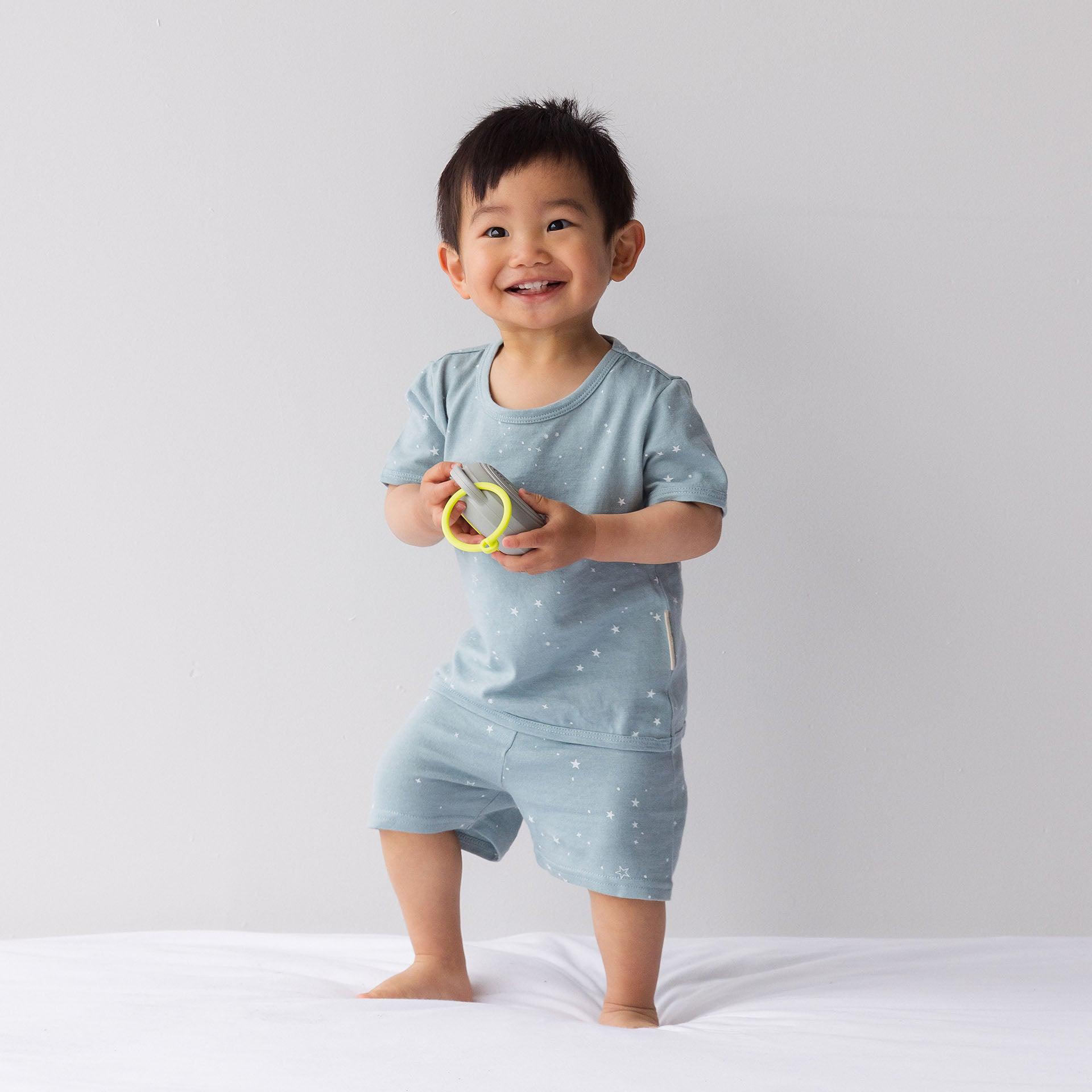 Summer Pyjama Set | Tide Stars - Merino & Me