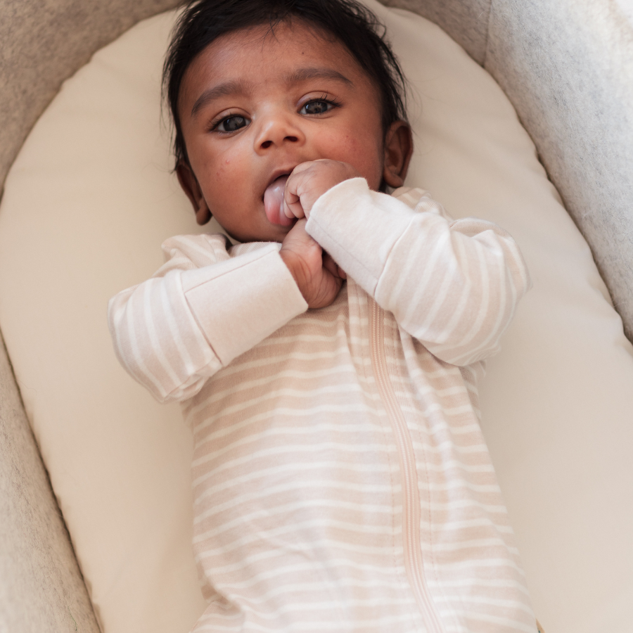 PJ Suit | Dune Stripe - Merino & Me