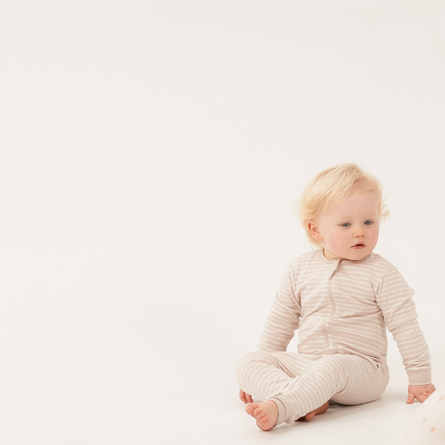 PJ Suit | Dune Stripe - Merino & Me