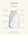 Mini Duvet Side Zip Sleep Sack | Pebble Stripe