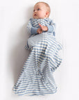 Three Season Mid-Weight Sleep Sack | Glacier Stripe
