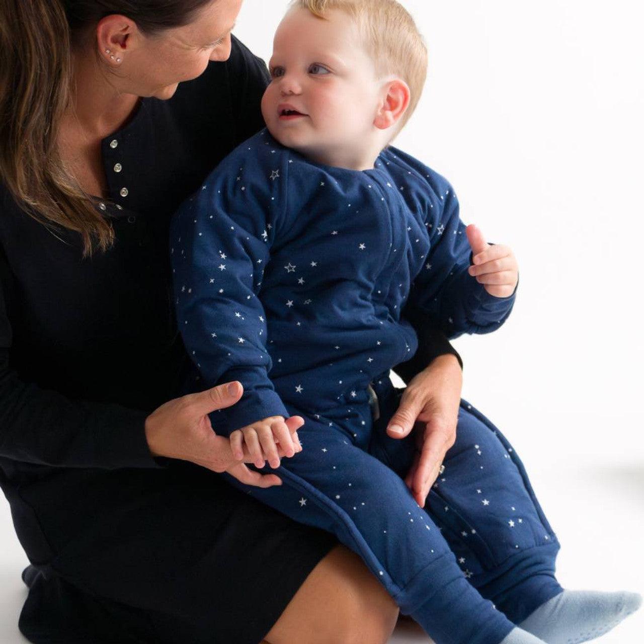 Duvet Sleep Suit with Sleeves | Tekapo Stars