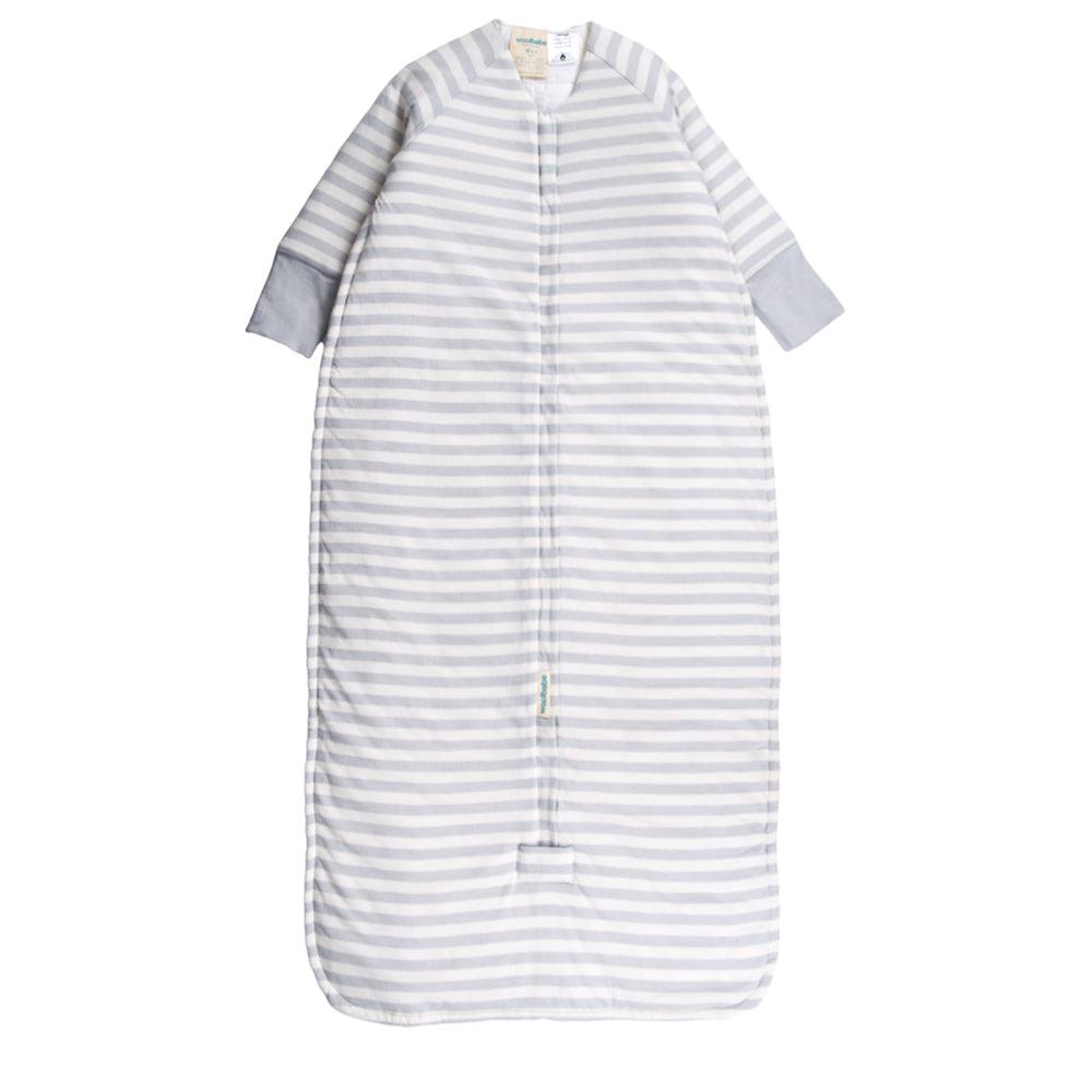 Duvet Sleep Sack with Sleeves | Pebble Stripe - Merino & Me