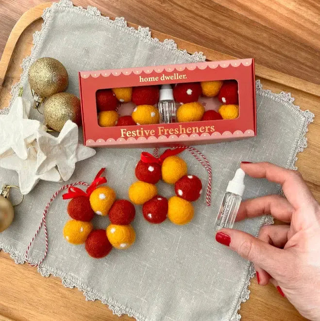 Festive Felt Fresheners | Flower and Fir Tree