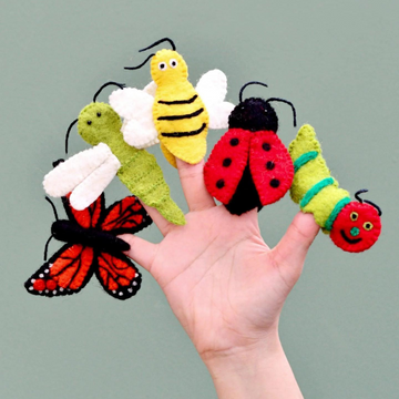 Finger Puppet Set | Insects and Bugs