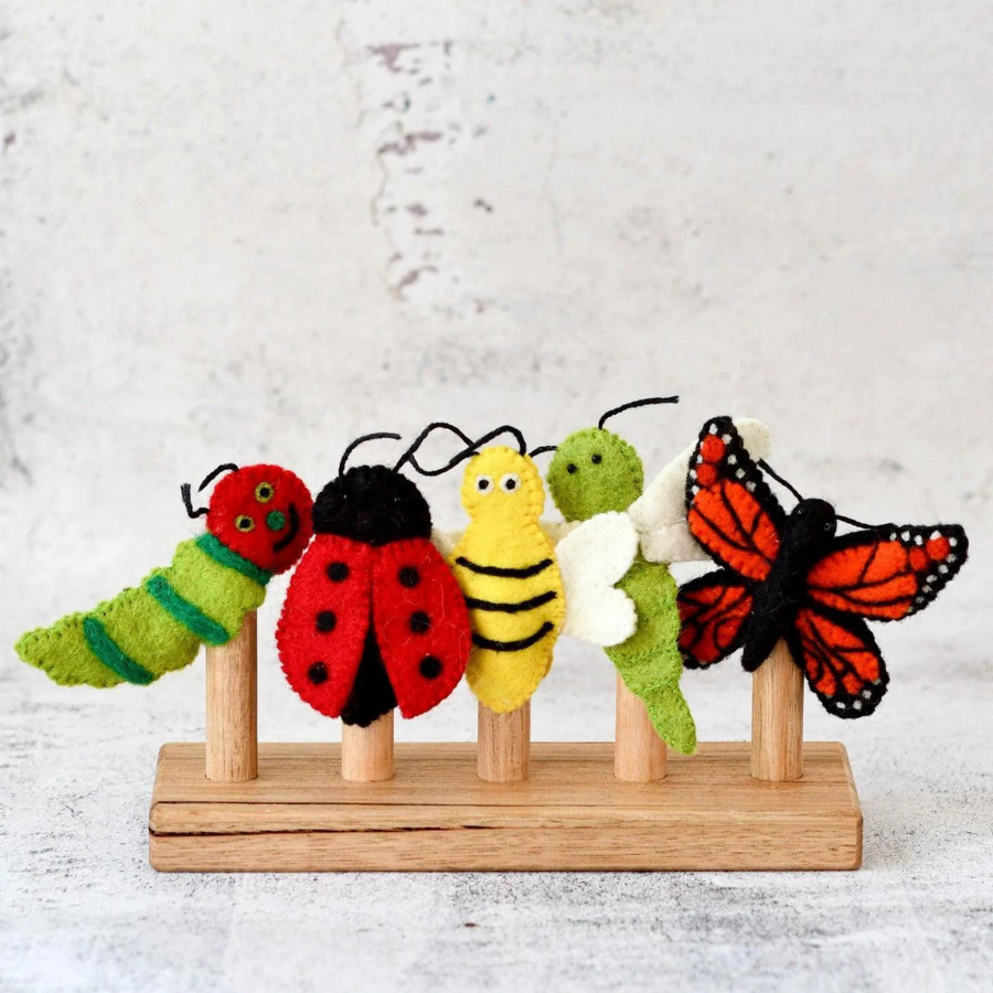 Finger Puppet Set | Insects and Bugs - Stina's Style