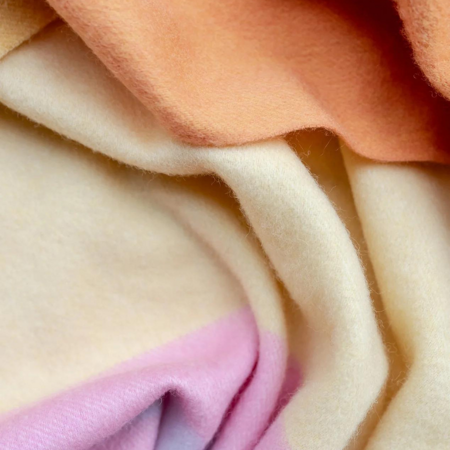 Lambswool Baby Blanket | Coral Block [PRE-ORDER]