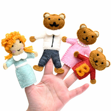 Finger Puppet Set | Goldilocks & The Three Bears