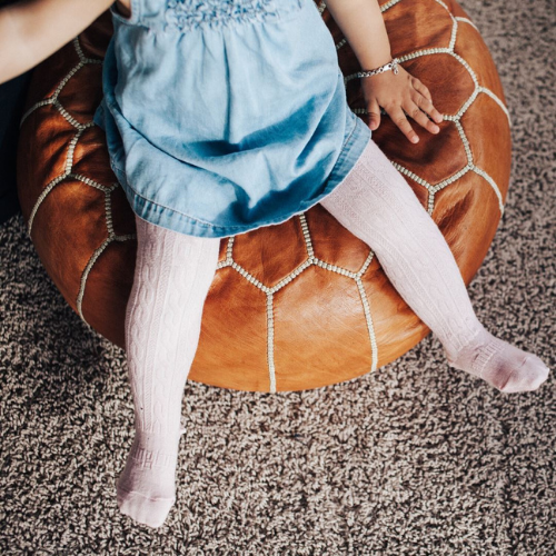 Baby & Kids Tights | Cherry Blossom Cable - Merino & Me