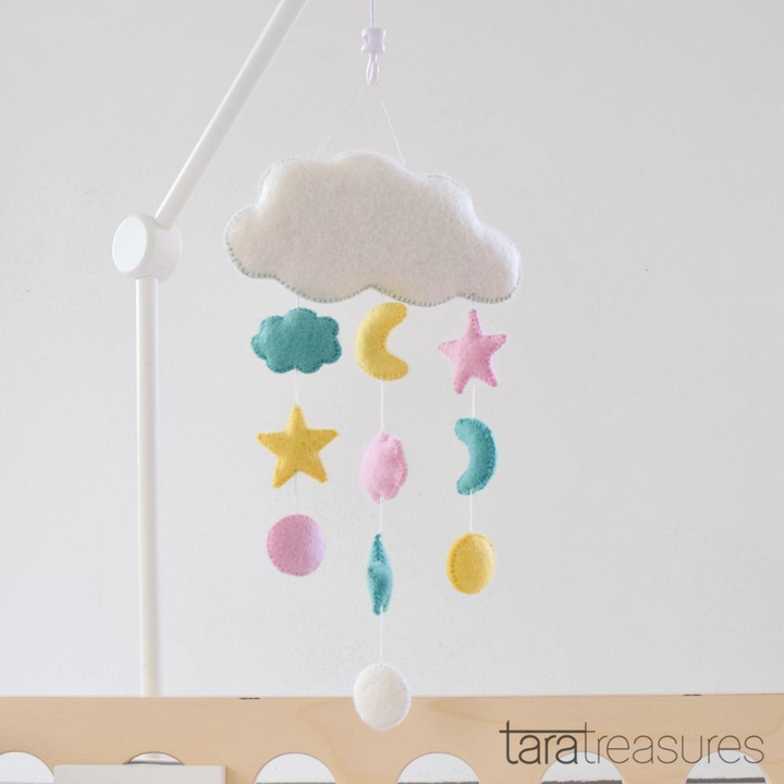 Cloud Nursery Mobile-Decor-Tara Treasure-Merino & Me