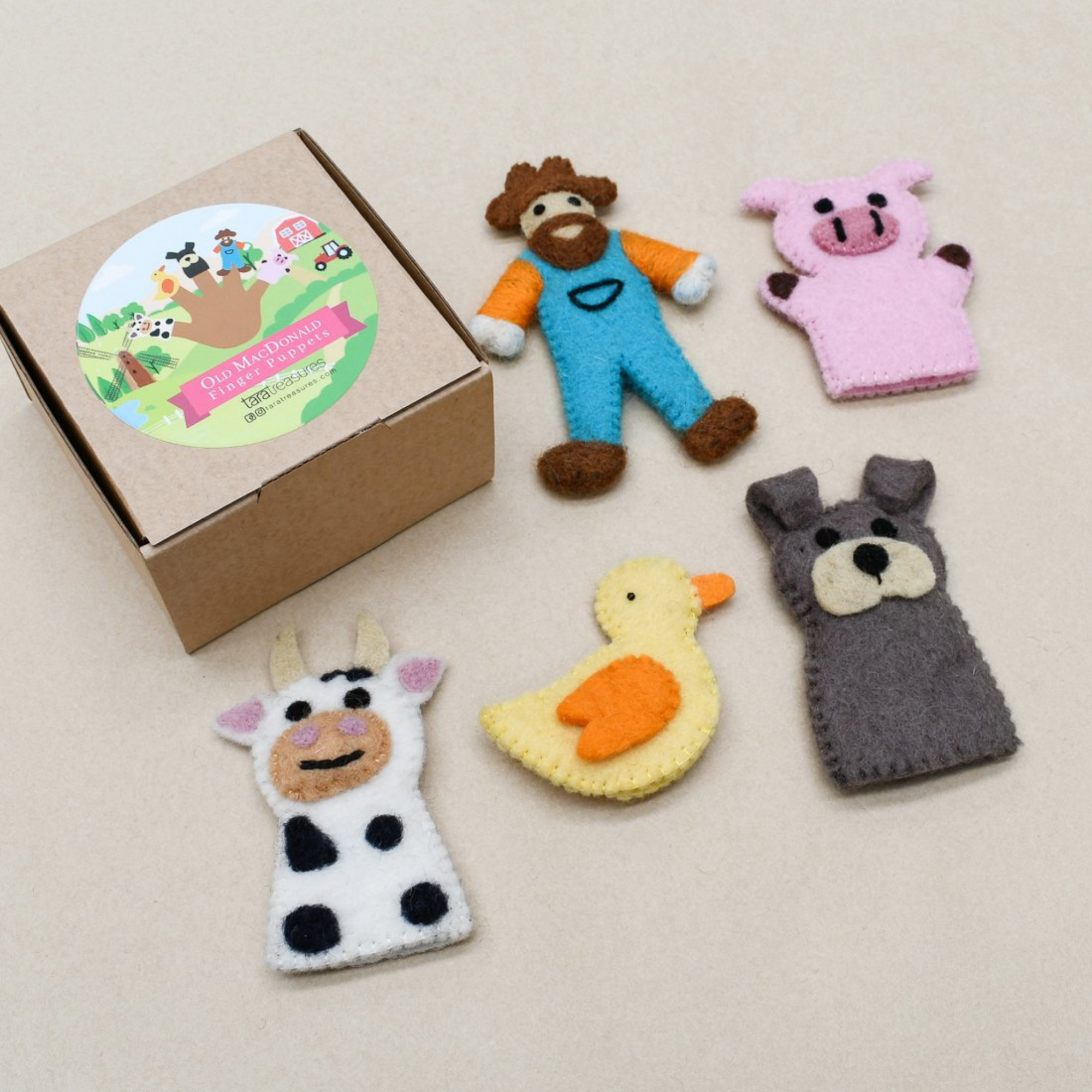 Finger Puppet Set | Old MacDonald - Stina's Style