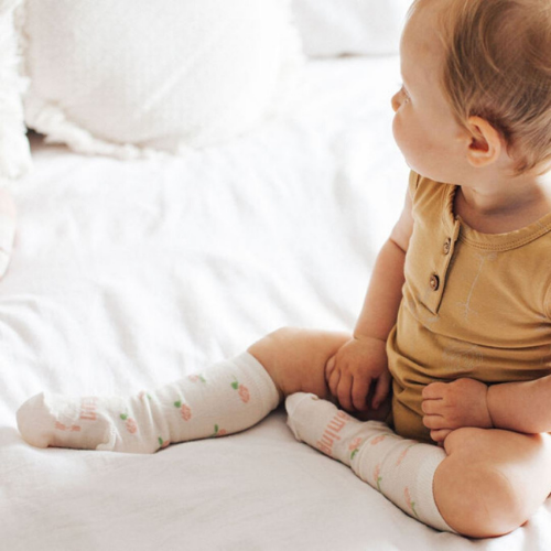 Baby & Kids Knee High Socks | Rosie - Merino & Me