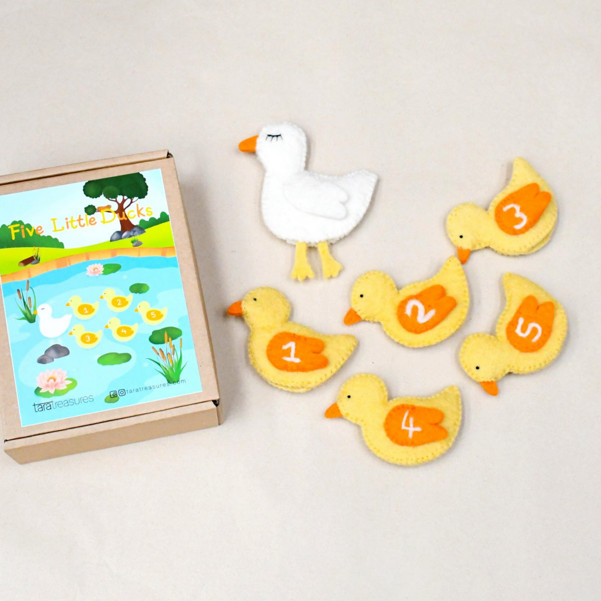 Finger Puppet Set | Five Little Ducks - Stina's Style