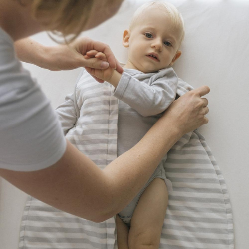 Duvet Sleep Sack | Pebble Stripe - Merino & Me