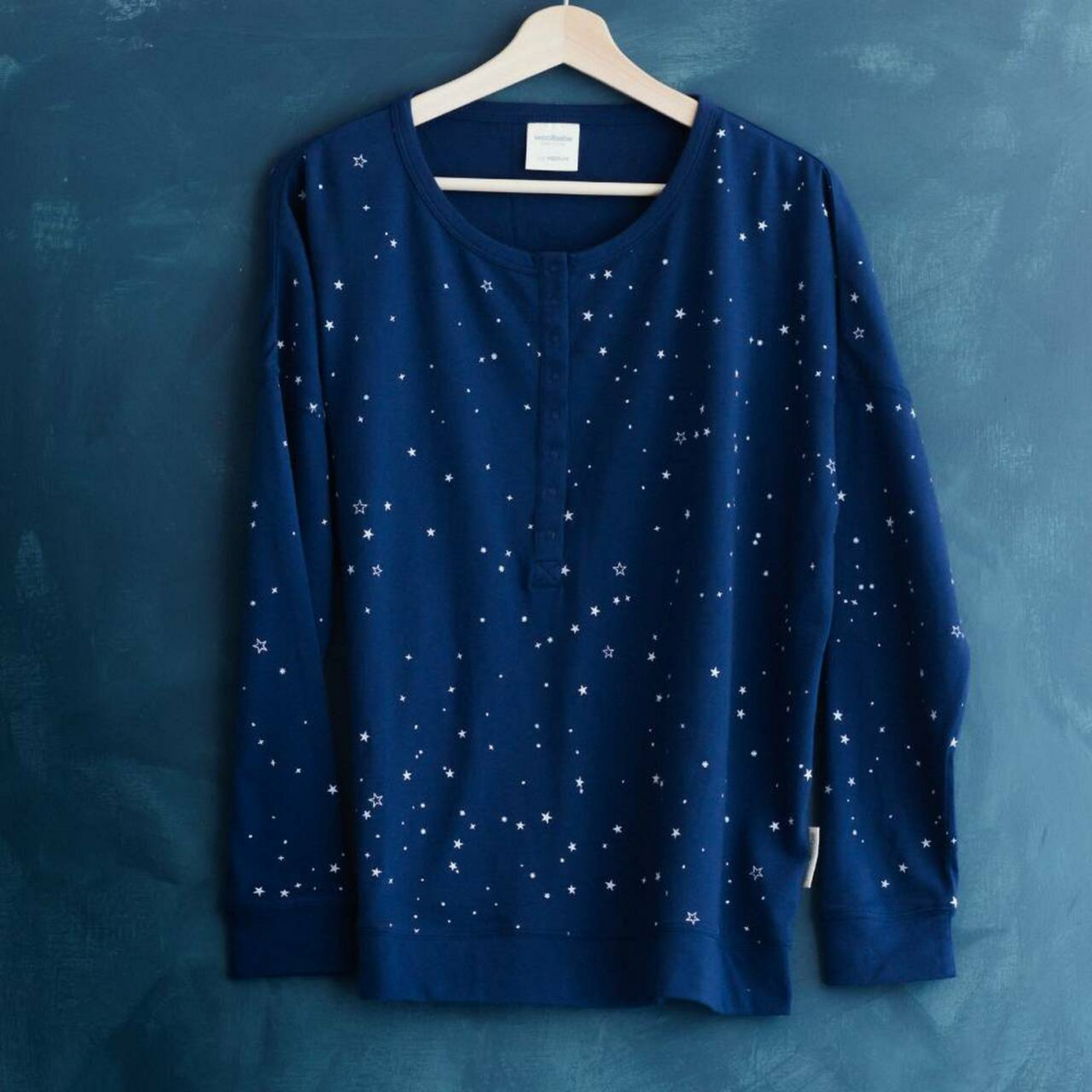 Womens Pyjama Top | Tekapo Stars - Merino & Me