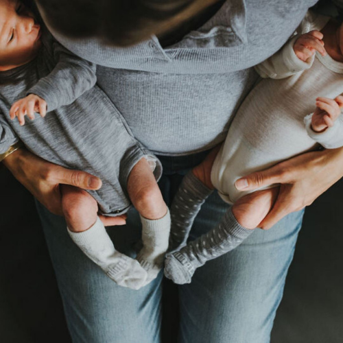 Baby & Kids Knee High Socks | Snowflake - Merino & Me