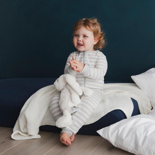 PJ Suit | Pebble Stripe - Merino & Me