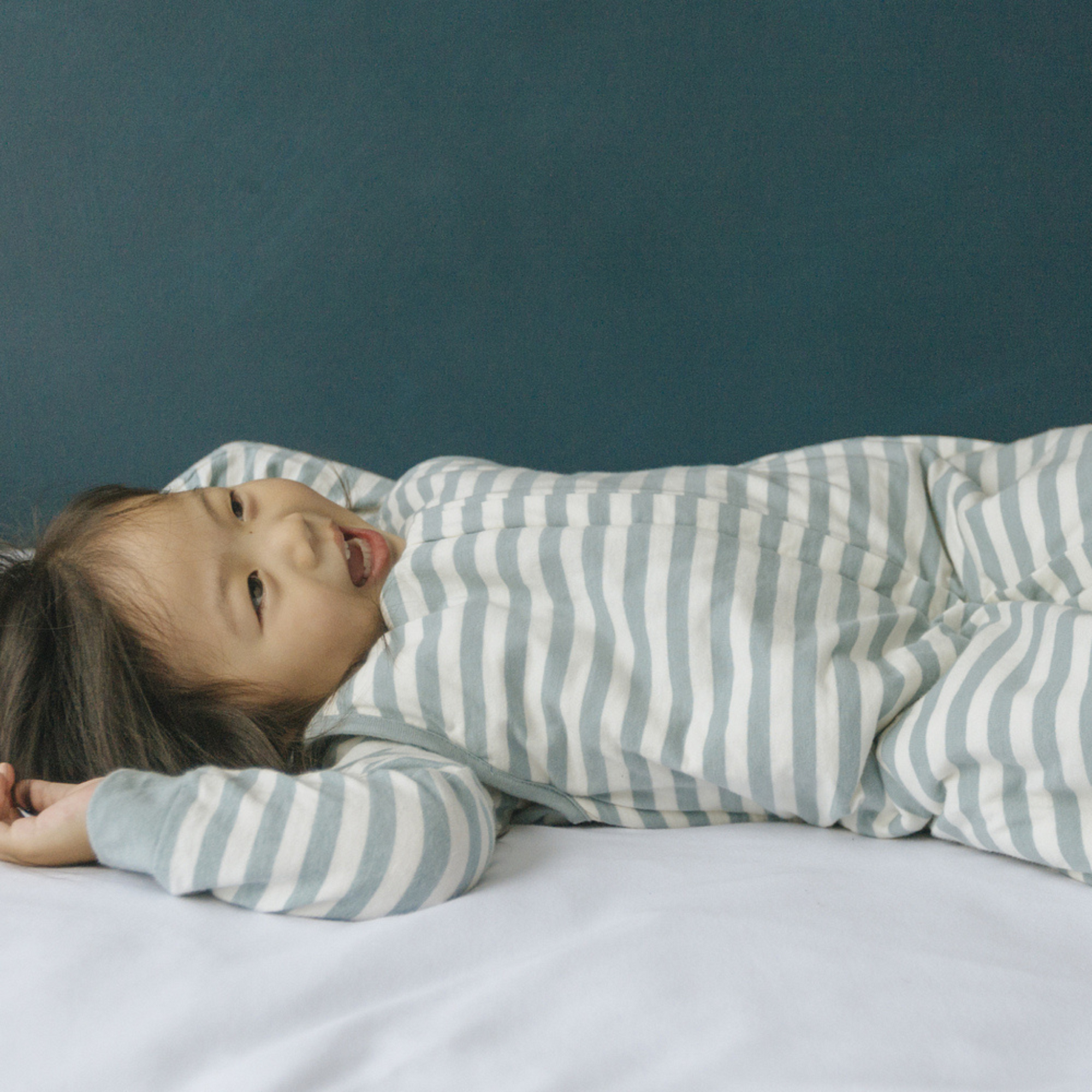 Duvet Sleep Sack | Tide Stripe - Merino & Me