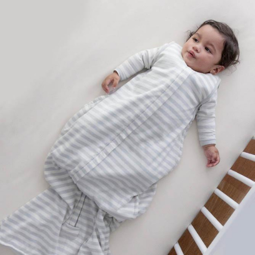 Three Season Mid-Weight Sleep Sack | Pebble Stripe - Merino & Me
