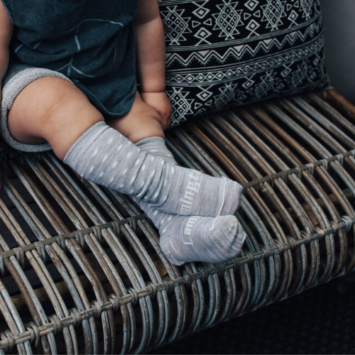 Baby & Kids Knee High Socks | Snowflake - Merino & Me
