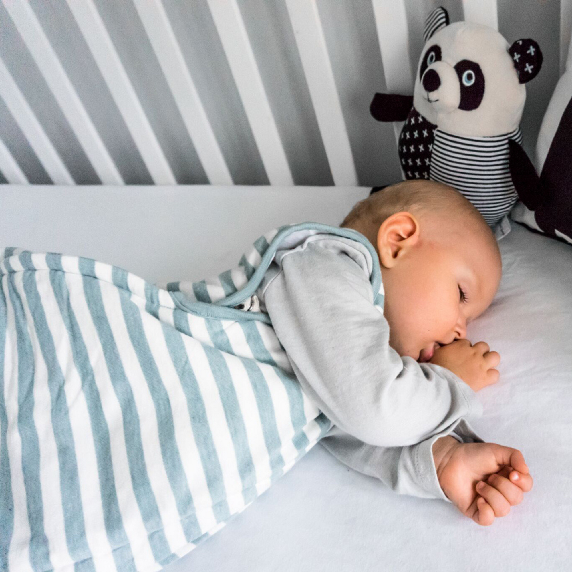 Duvet Sleep Sack | Tide Stripe - Merino & Me