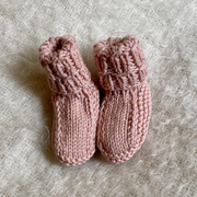 Hand Knitted Merino Booties-Booties-Merino & Me-Merino & Me