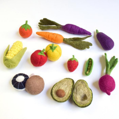 Felt Fruit and Vegetable Set-Decor-Tara Treasure-Merino & Me