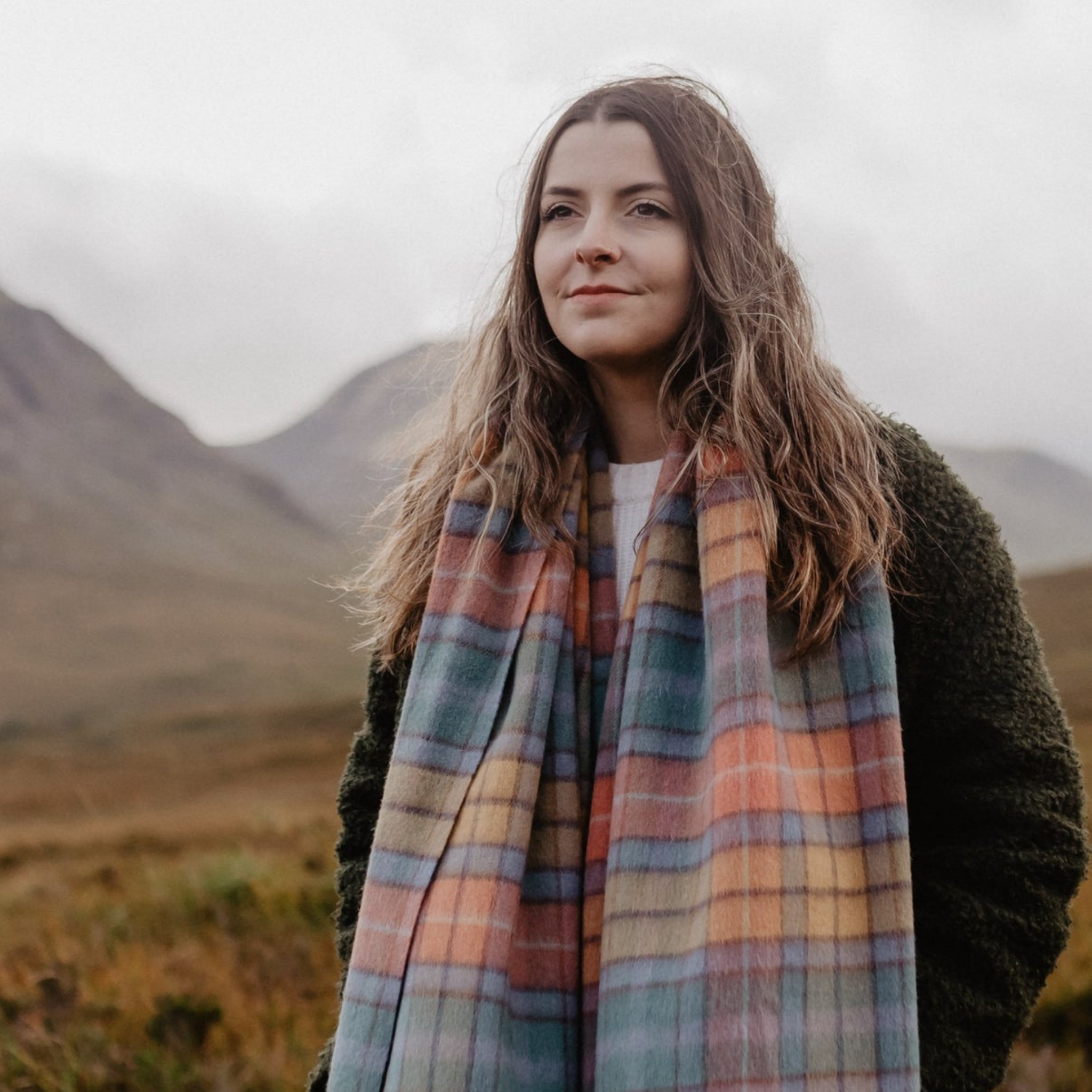 Lambswool Oversized Scarf | Buchanan Antique - Merino & Me